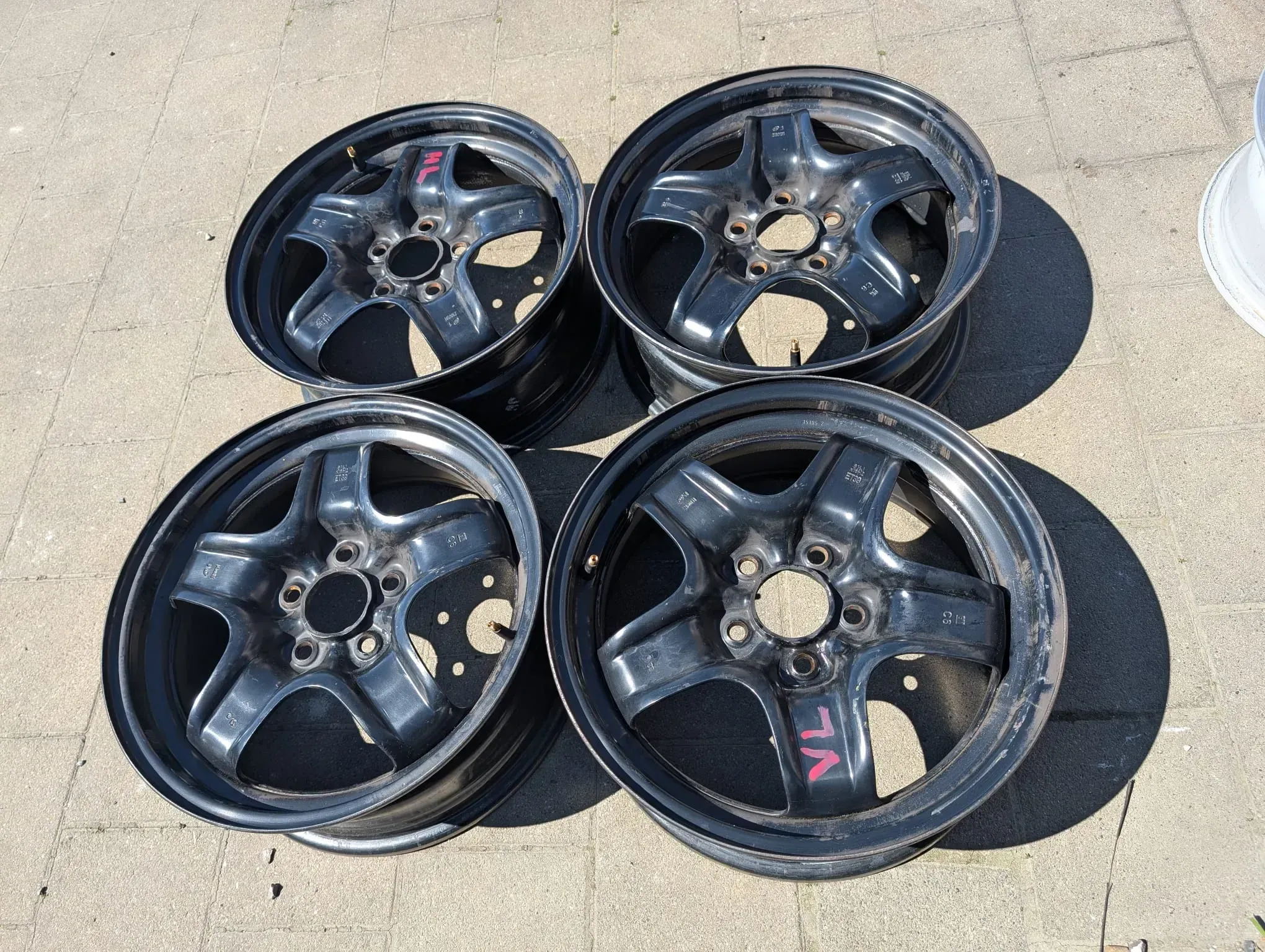 4x Stahlfelgen Original Opel Astra H Meriva B Zafira B 6,5Jx16 ET 39 5x110 - Bild 1