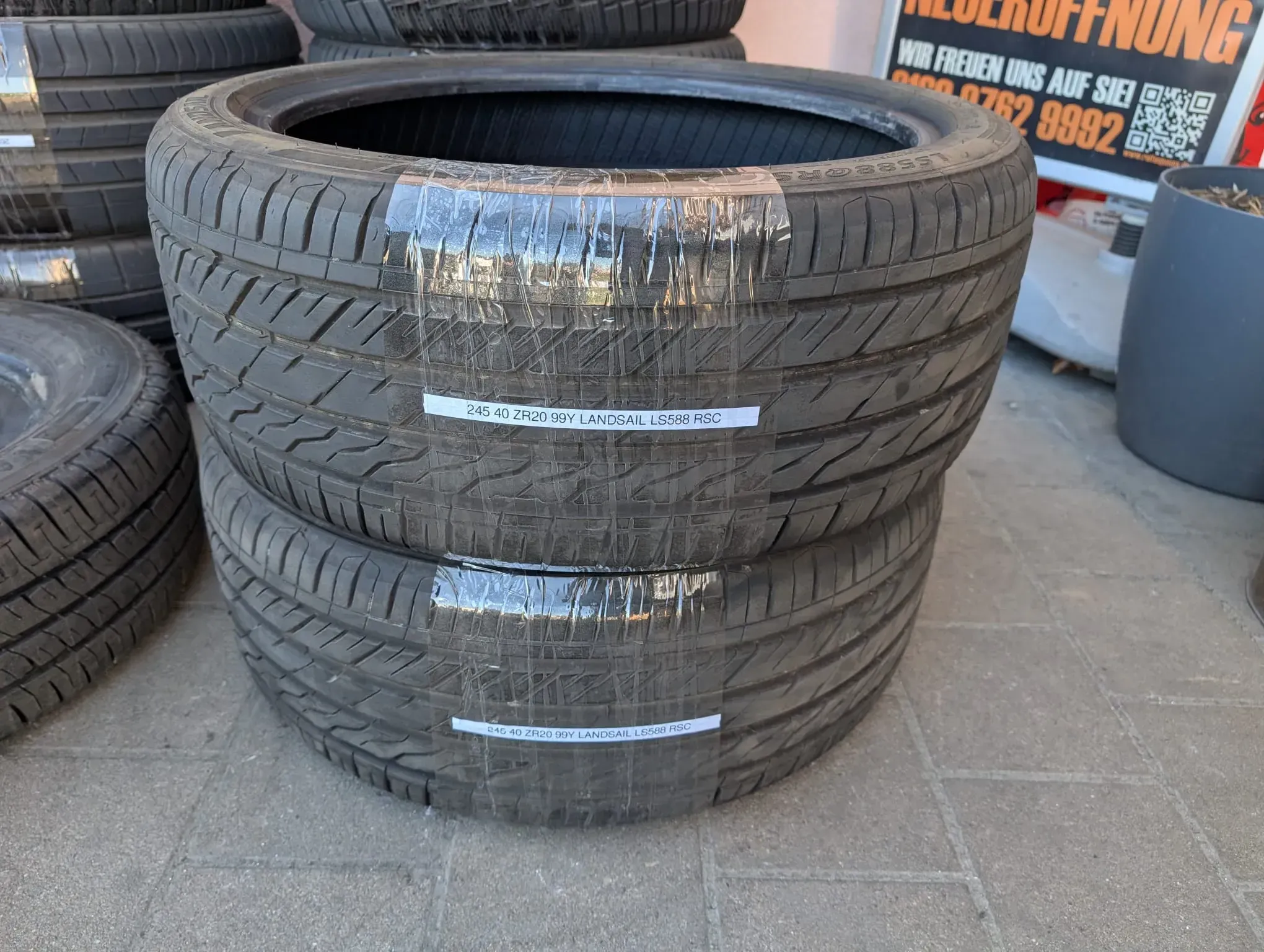 2x RunFlat Sommerreifen 245/40 ZR20 99Y Landsail LS588 RSC DOT 0425 7mm - Bild 1