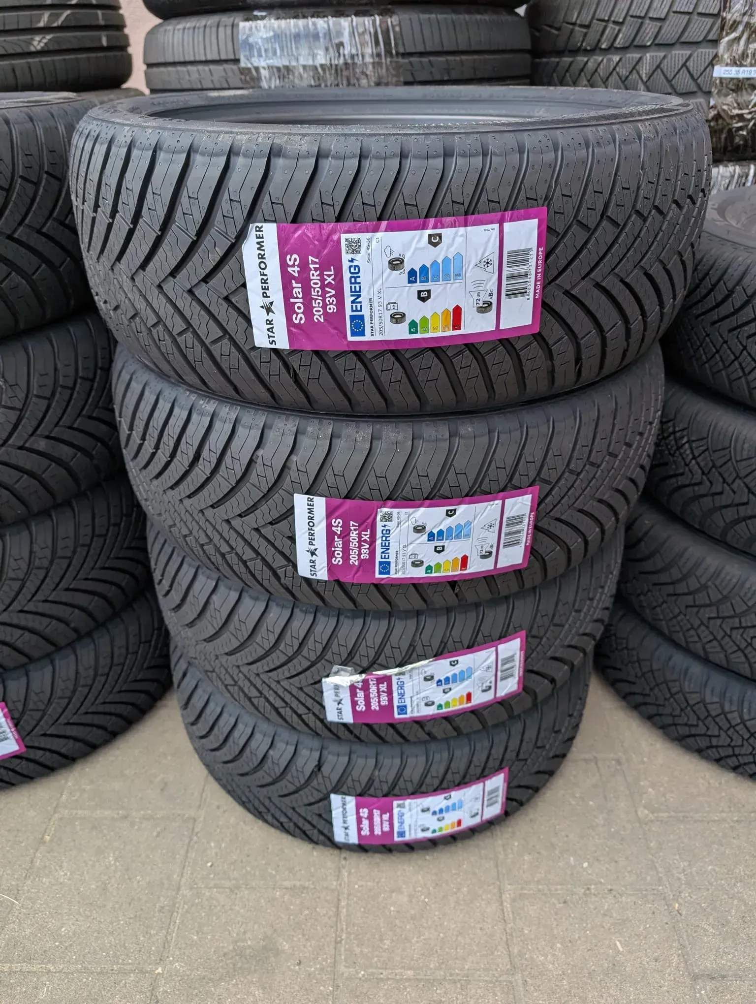 NEU! 4x Allwetterreifen 205/50 R17 93V XL Starperformer Solar 4S DOT 1026 - Bild 1