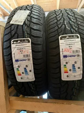 NEU! 2x Allwetterreifen 215/65 R17 99V Uniroyal AllSeasonExpert 2 DOT 3725 - Bild 1