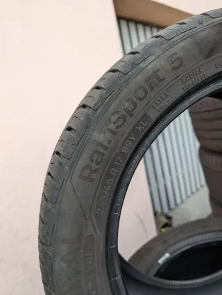 2x Sommerreifen 245/45 R17 99Y XL Uniroyal RainSport 5 DOT 0721 6mm - Bild 3