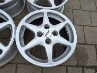 Alufelgen Opel Astra F G Corsa D Adam Tigra Fiat Punto 199 15 Zoll 6Jx15 ET 38 - Bild 4