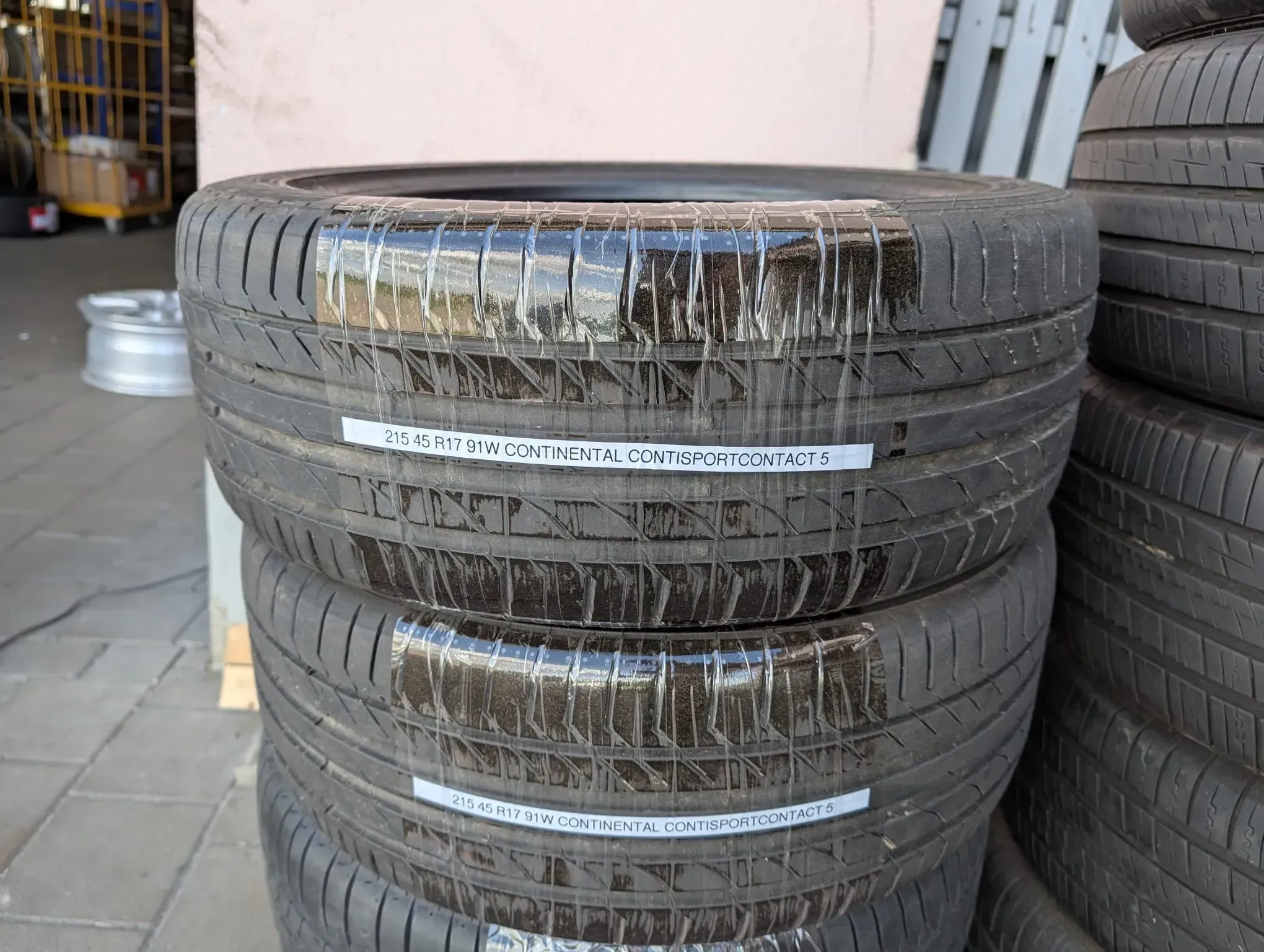 2x Sommerreifen 215/45 R17 91W Continental ContiSportContact 5 DOT 2021 6mm - Bild 1