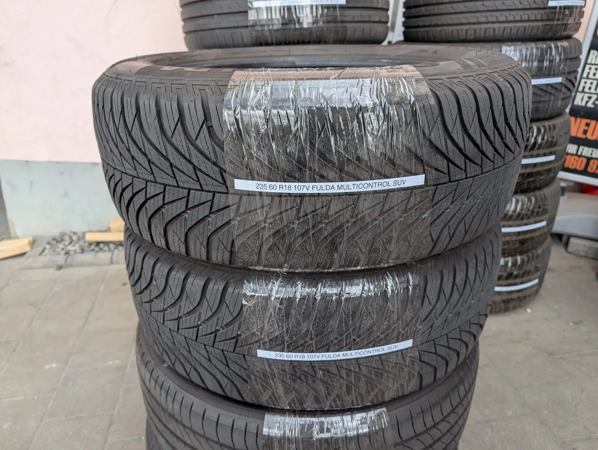2x Allwetterreifen 235/60 R18 107V Fulda Multicontrol SUV DOT 2219 6-7mm - Bild 1