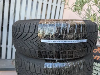 2x Winterreifen 195/55 R16 87H Falken EuroWinter HS02 6-7mm DOT 3922 - Bild 2