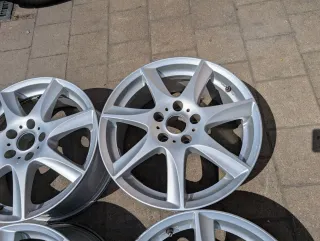 Alufelgen 17 Zoll Audi A4 A5 Mercedes W203 W211 W208 R171 R172 7Jx17 ET 38 5x112 - Bild 2