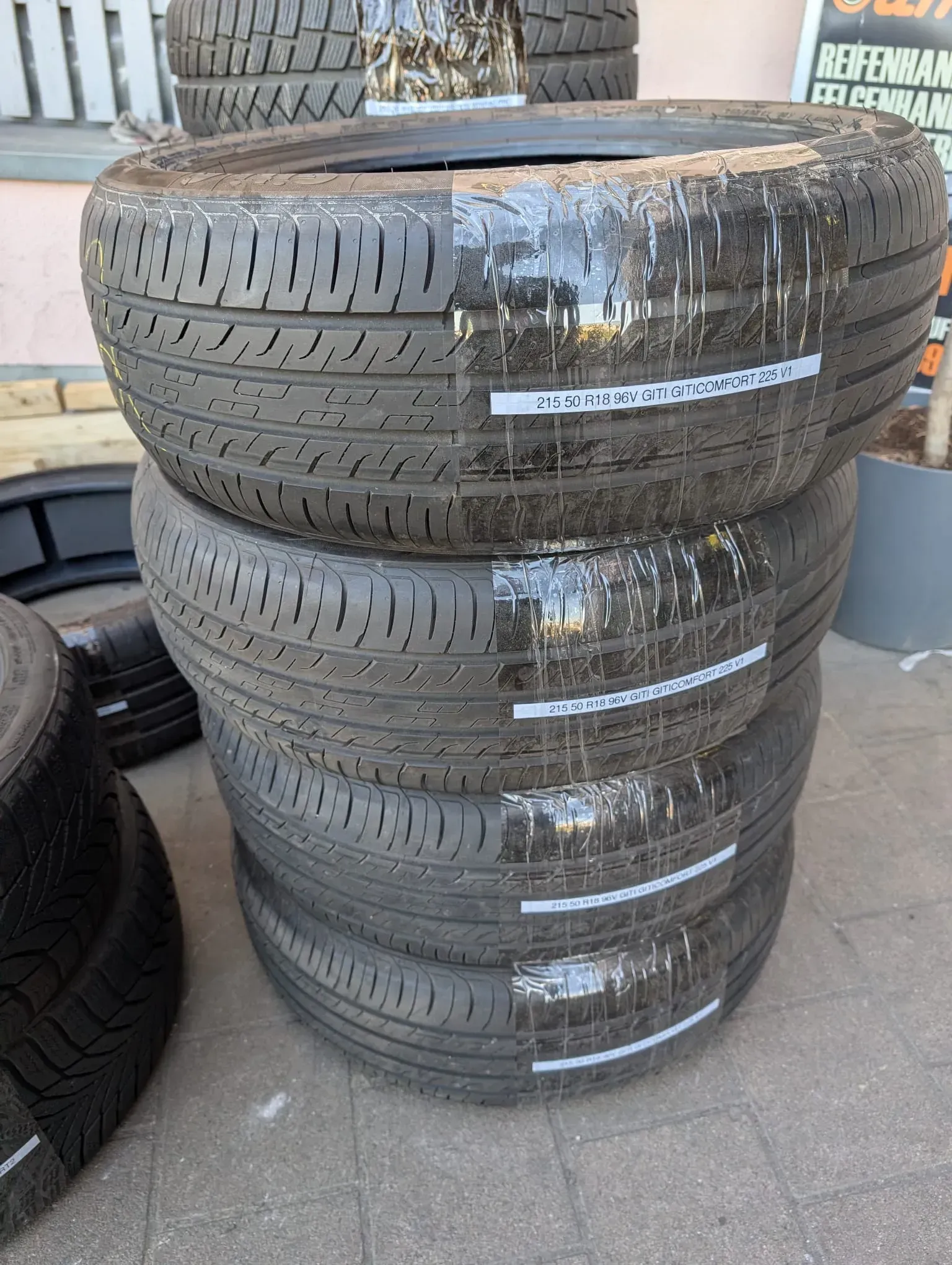 Neu/Demo! 4x Sommerreifen 215/50 R18 96V Giti GitiComfort 225 V1 DOT 0523 - Bild 1