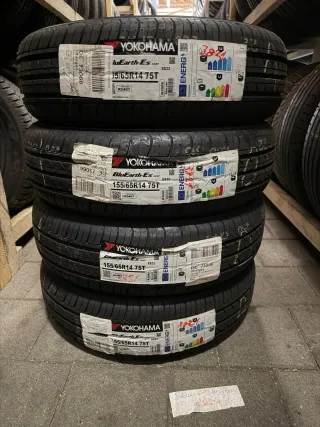 4x Sommerreifen 155/65 R14 75T Yokohama BluEarth-ES ES-32 DOT 3821 - Bild 1