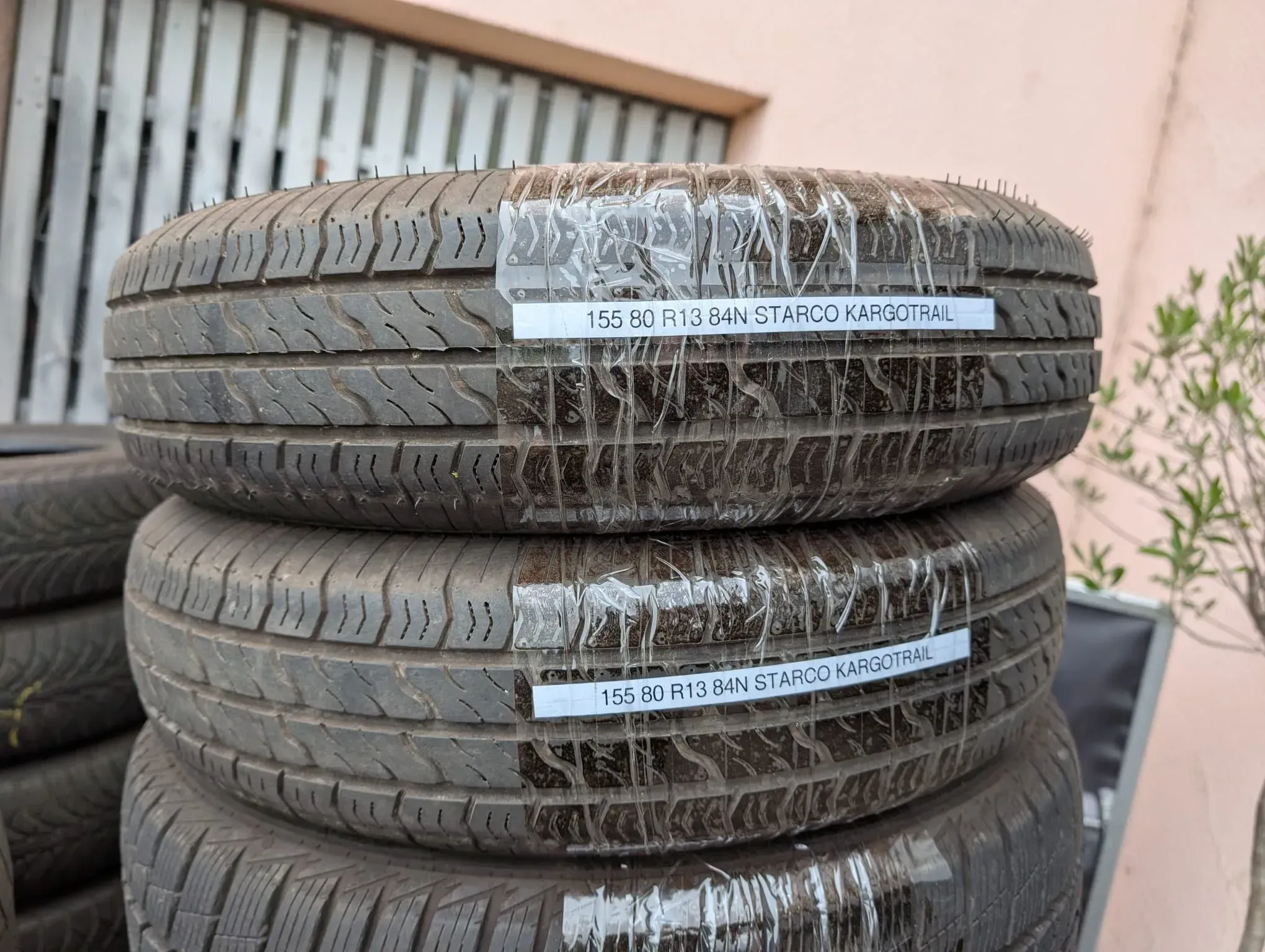 2x Sommerreifen 155/80 R13 84N Starco Kargotrail 5mm DOT 2718 - Bild 1