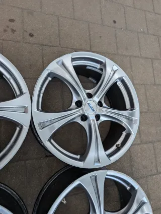 Alufelgen 18 Zoll VW Tiguan I Audi A6 4F Mercedes W203 W208 W209 W211 R171 8Jx18 - Bild 3