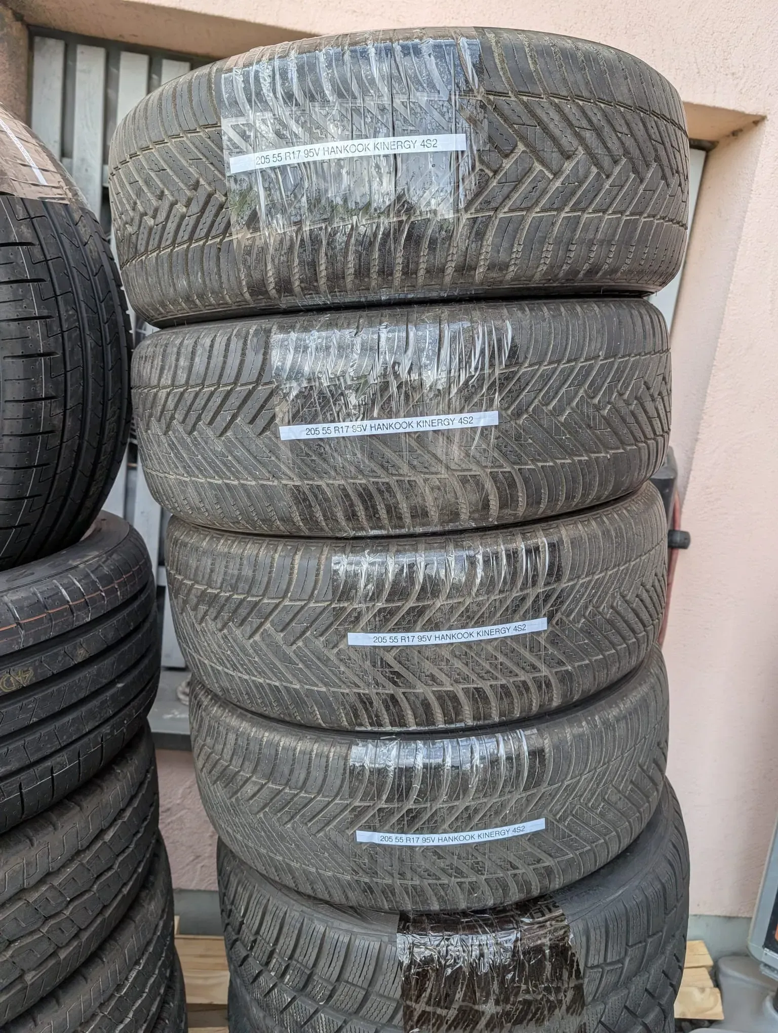 NEU/DEMO! 4x Allwetterreifen 205/55 R17 95V Hankook Kinergy 4S2 DOT 1025 - Bild 1