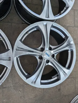 Alufelgen 18 Zoll VW Tiguan I Audi A6 4F Mercedes W203 W208 W209 W211 R171 8Jx18 - Bild 5