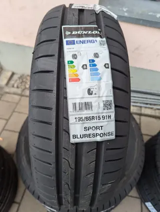 Neu! 4x Sommerreifen 195/65 R15 91H Dunlop Sport BluResponse DOT 0925 - Bild 2