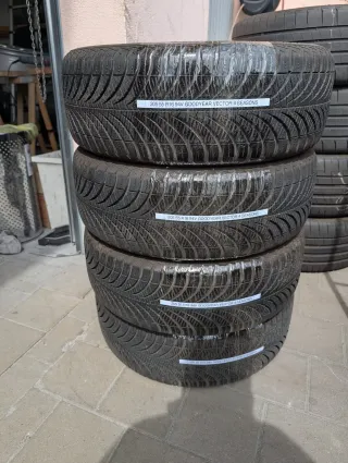 4x Allwetterreifen 205/55 R16 94V Goodyear Vector 4 Season 6-7mm DOT 3420 - Bild 1