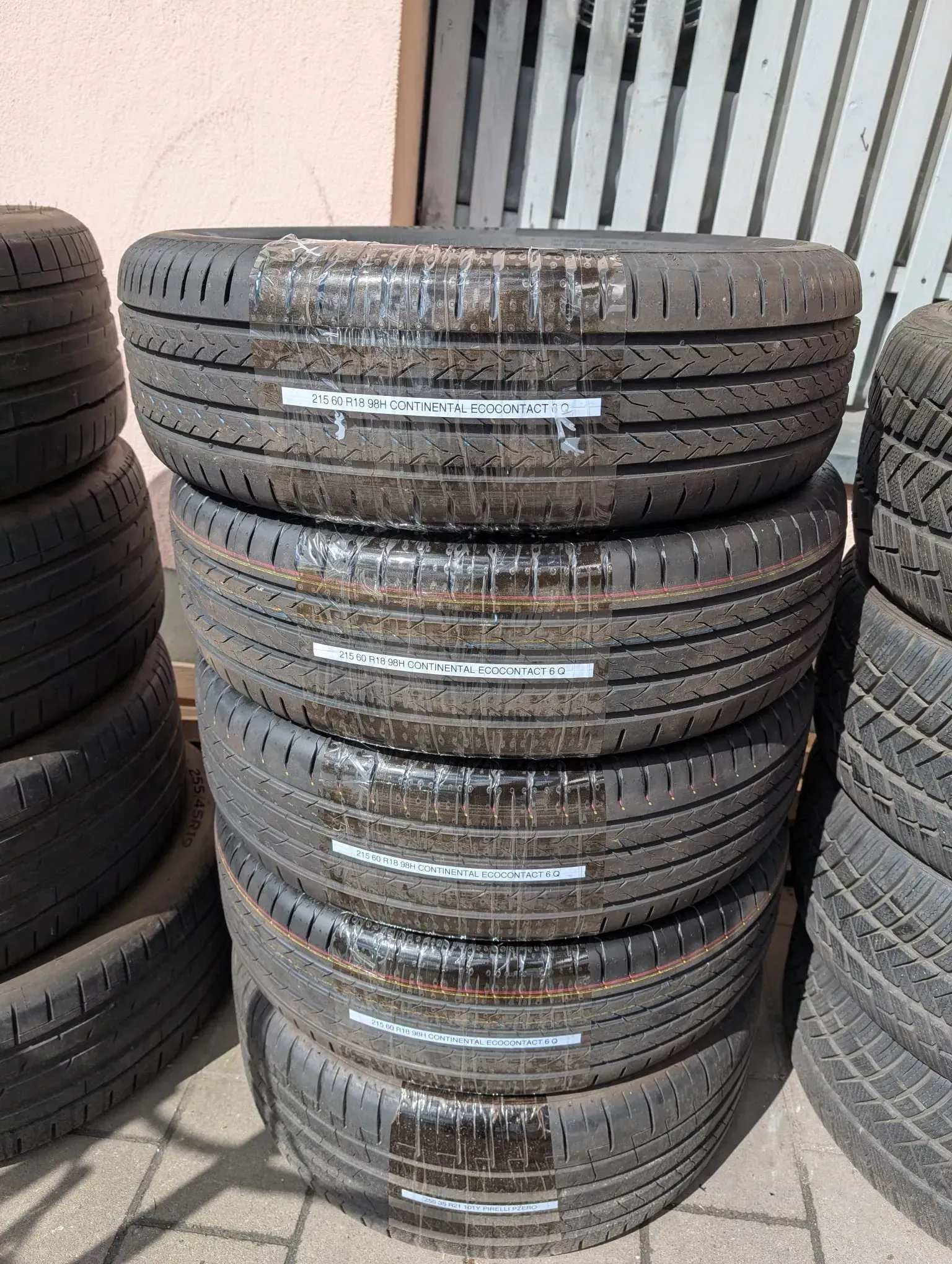 NEU/DEMO! 4x Sommerreifen 215/60 R18 98H Continental EcoContact 6Q DOT 3625 - Bild 1