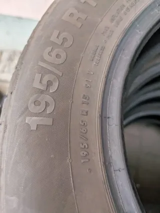 4x Sommerreifen 195/65 R15 91V Continental ContiEcoContact 5 5-6mm DOT 2718 - Bild 4