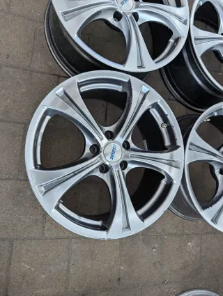 Alufelgen 18 Zoll VW Tiguan I Audi A6 4F Mercedes W203 W208 W209 W211 R171 8Jx18 - Bild 4