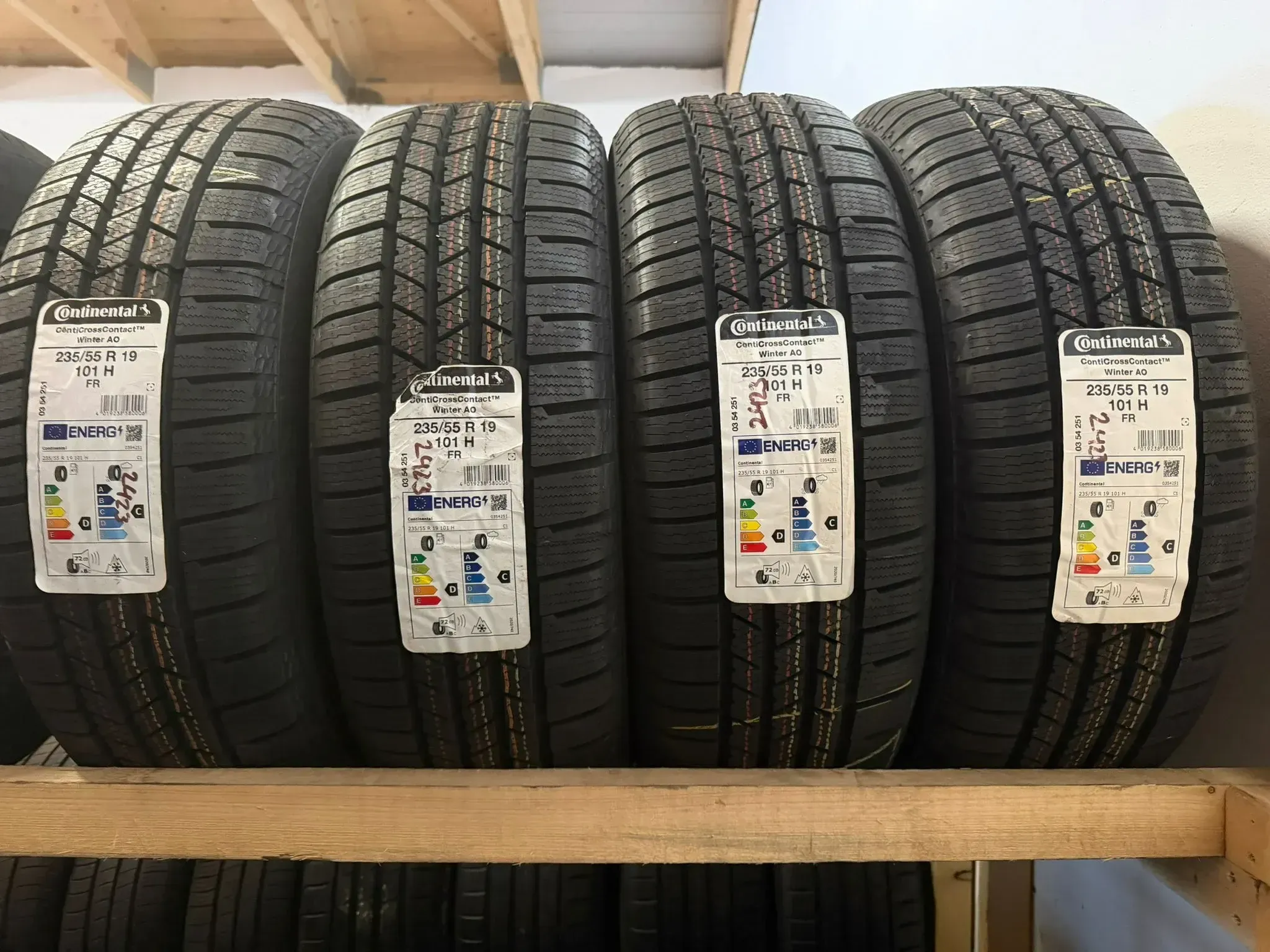 NEU! 4x Winterreifen 235/55 R19 101H Continental ContiCrossContact Winter AO - Bild 1