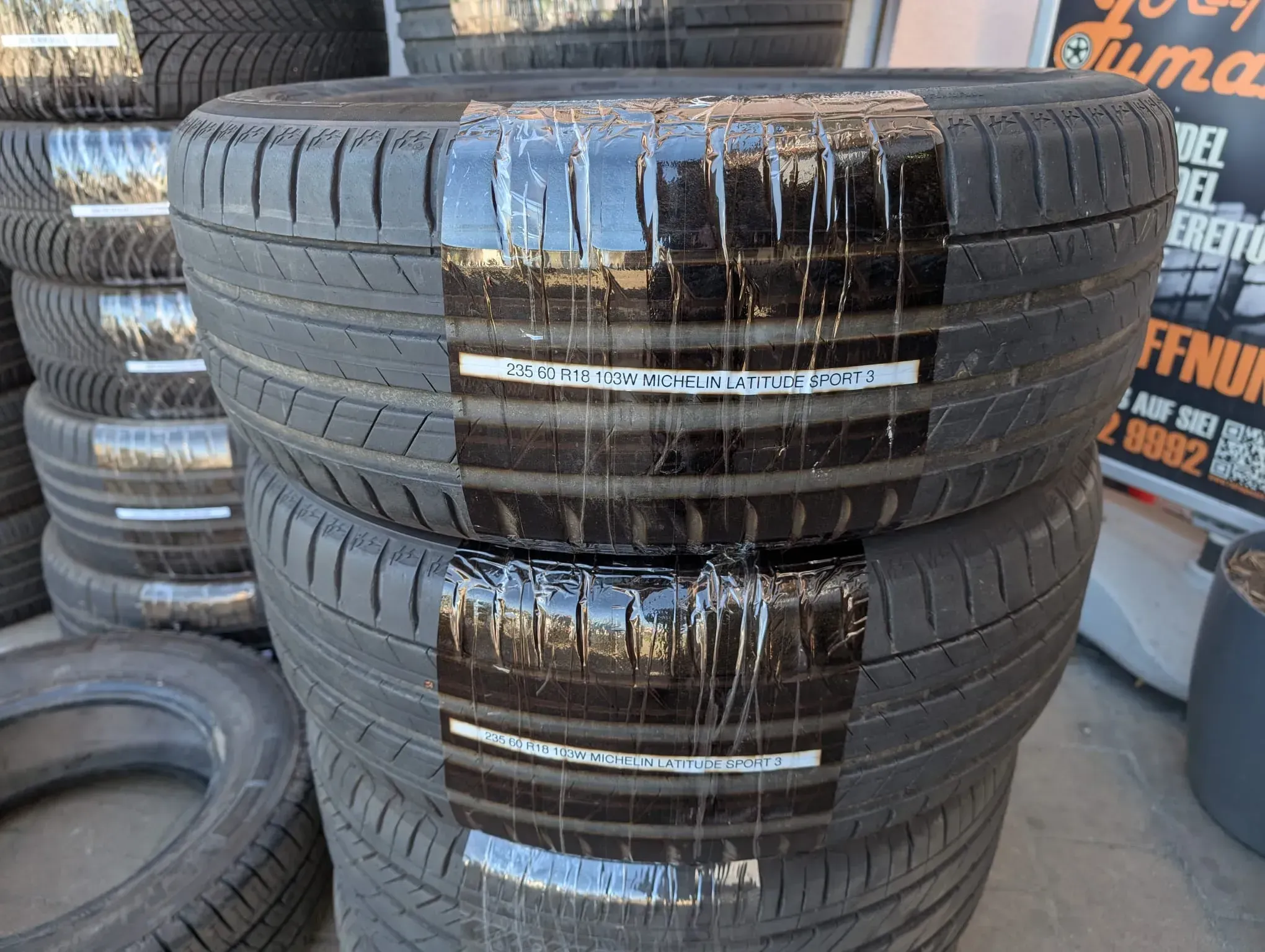 2x Sommerreifen 235/60 R18 103W N0 Michelin Latitude Sport 3 DOT 1520 6mm - Bild 1