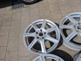 Alufelgen 17 Zoll Audi A4 A5 Mercedes W203 W211 W208 R171 R172 7Jx17 ET 38 5x112 - Bild 4