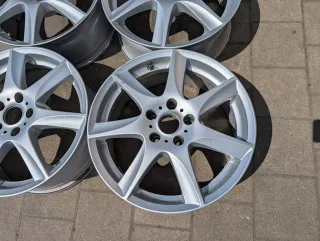 Alufelgen 17 Zoll Audi A4 A5 Mercedes W203 W211 W208 R171 R172 7Jx17 ET 38 5x112 - Bild 3