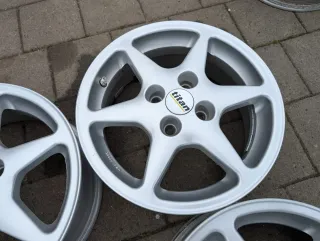 Alufelgen Opel Astra F G Corsa D Adam Tigra Fiat Punto 199 15 Zoll 6Jx15 ET 38 - Bild 2